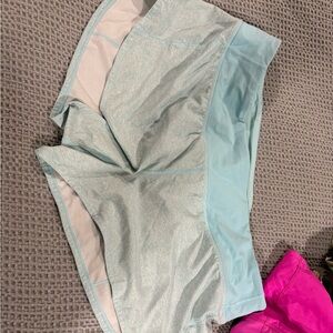lululemon athletica Light Blue Athletic Shorts